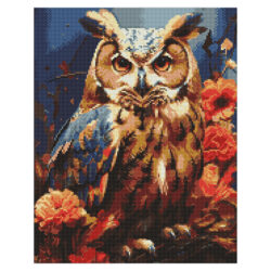 Ideyka Timanttimaalaus 40x50cm, Forest Owl, Full Crystal