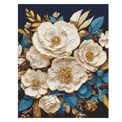 Ideyka Timanttimaalaus 40x50cm, The White Symphony, Full Crystal