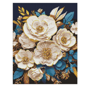 Ideyka Timanttimaalaus 40x50cm, The White Symphony, Full Crystal