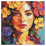 Ideyka Timanttimaalaustaulu 30x30cm, Tropical Dream, Full Crystal