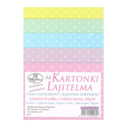 Kartonkilajitelma A6, 4069 Piste pastelli