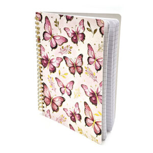 Kierrevihko A5, 6656 Perhoset pinkki