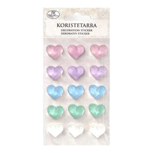 Koristetarra, 2798 Sydän pastelli