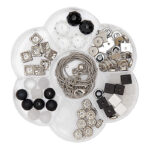 Rico Design helmilajitelma, Polaris Flower Black and White