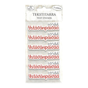 Tekstitarra, 9027 Hyvää Ystävänpäivää