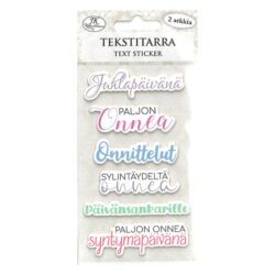 Tekstitarra, 9028 Toivotukset pastelli