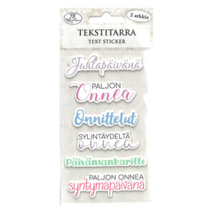 Tekstitarra, 9028 Toivotukset pastelli