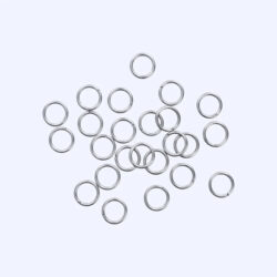 Steely Pop Välirenkaat 6mm 50kpl, Ruostumaton teräs 304