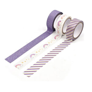 Washiteippilajitelma 1,5cm 5m, 9203 Lila