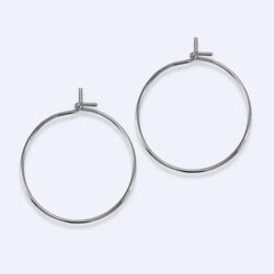 Steely Pop Korvakorurenkaat 25mm 10kpl, Ruostumaton teräs 316