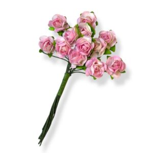Paperiruusu 1,5cm, Vaaleanpunainen