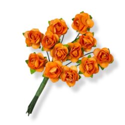 Paperiruusu 1,5cm, Oranssi