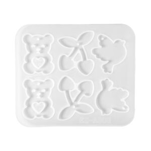 Silikonimuotti, Nallet, kirsikat & linnut