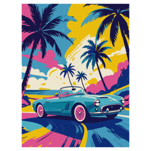 Ideyka Painting by numbers 30x40cm, KHO2776 Neon drive