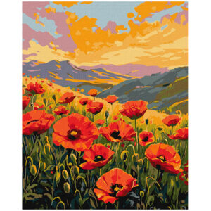 Ideyka Painting by numbers 40x50cm, KHO6385 Silence among the poppies