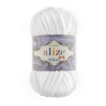Alize Velluto lanka 100g, 55 Valkoinen