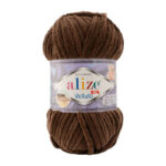 Alize Velluto lanka 100g, 493 Suklaanruskea