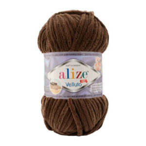 Alize Velluto lanka 100g, 493 Suklaanruskea