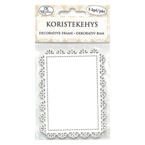 Koristekehys, 6996 Suorakulmio kukka valkoinen