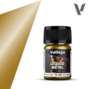 Vallejo Liquid Metal 35ml, Green Gold