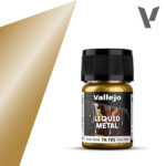 Vallejo Liquid Metal 35ml, Rich Gold