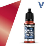 Vallejo True Metallic Metal Airbrush 18ml, 66 Ruby Red
