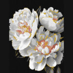 Ideyka Painting by numbers 30x40cm, KHO3297 Snow White Buds