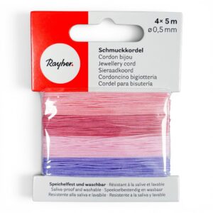 Rayher korunyörisetti 0,5 mm Rosé, 4 väriä