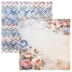 Reprint Skräppipaperi 30x30cm, RP0740 Faded Floral