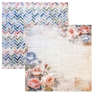 Reprint Skräppipaperi 30x30cm, RP0740 Faded Floral