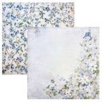 Reprint Skräppipaperi 30x30cm, RP0753 Blue Flowers