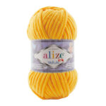 Alize Velluto lanka 100g, 216 Keltainen