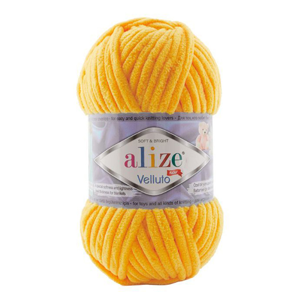 Alize Velluto 216 keltainen