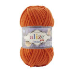 Alize Velluto lanka 100g, 006 Oranssi
