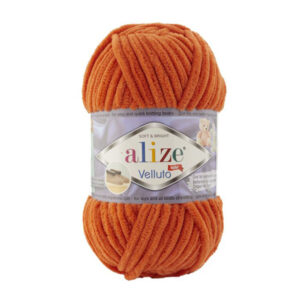 Alize Velluto lanka 100g, 006 Oranssi