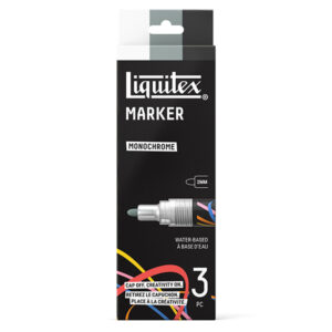 Liquitex Akryylitussi 2mm, Monochrome 3kpl