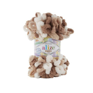 Alize Puffy Color lanka 100g, 6398 nougat