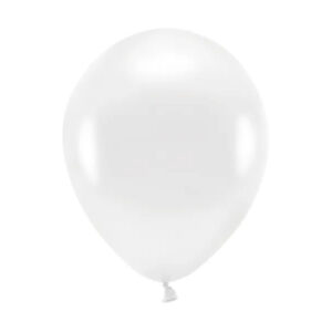 Eco Ilmapallot 26cm 100kpl, Metallic white