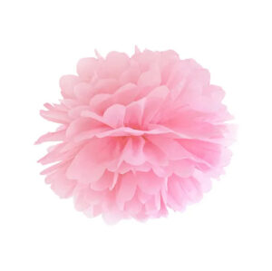 Pompom koriste 35cm, vaaleanpunainen