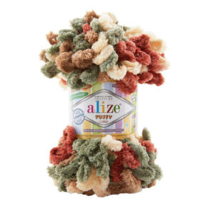 Alize Puffy Color 100g, 6039 Ruska