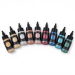 Aquarylic color set 9 x 30ml, helmiäisvärit