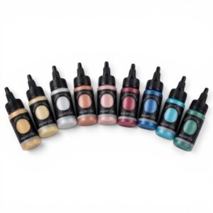 Aquarylic color set 9 x 30ml, helmiäisvärit