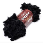Alize Puffy FurLove 100g, 60 Musta