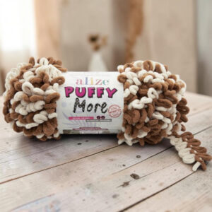 Alize Puffy More 150g, 6563 Kamelinruskea / Vaalea beige