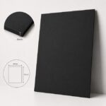 Softis 40x50cm, musta 4mm