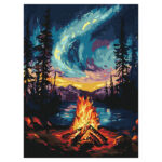 Ideyka Painting by numbers 30x40cm, KHO6361 The northern lights