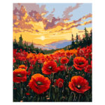 Ideyka Painting by numbers 40x50cm, KHO6398 A field of poppies