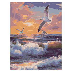Ideyka Painting by numbers 30x40cm, KHO6469 Flying over the waves