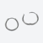 Steely pop korvakorurenkaat huggie 16mm, 4kpl ruostumaton teräs 304