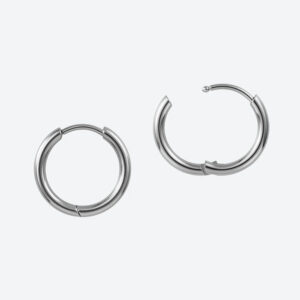 Steely pop korvakorurenkaat huggie 16mm, 4kpl ruostumaton teräs 304